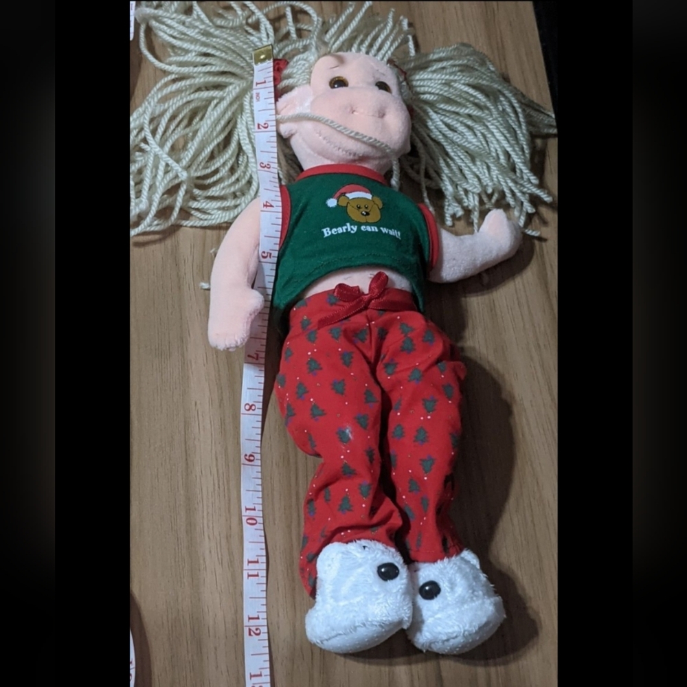 Plush Doll with Red Outfit and Blonde Hair - Picture 11 of 11